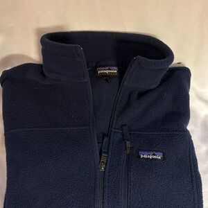 VTG Patagonia Synchilla Zip Up Navy Blue  Fleece Jacket Men’s Large
